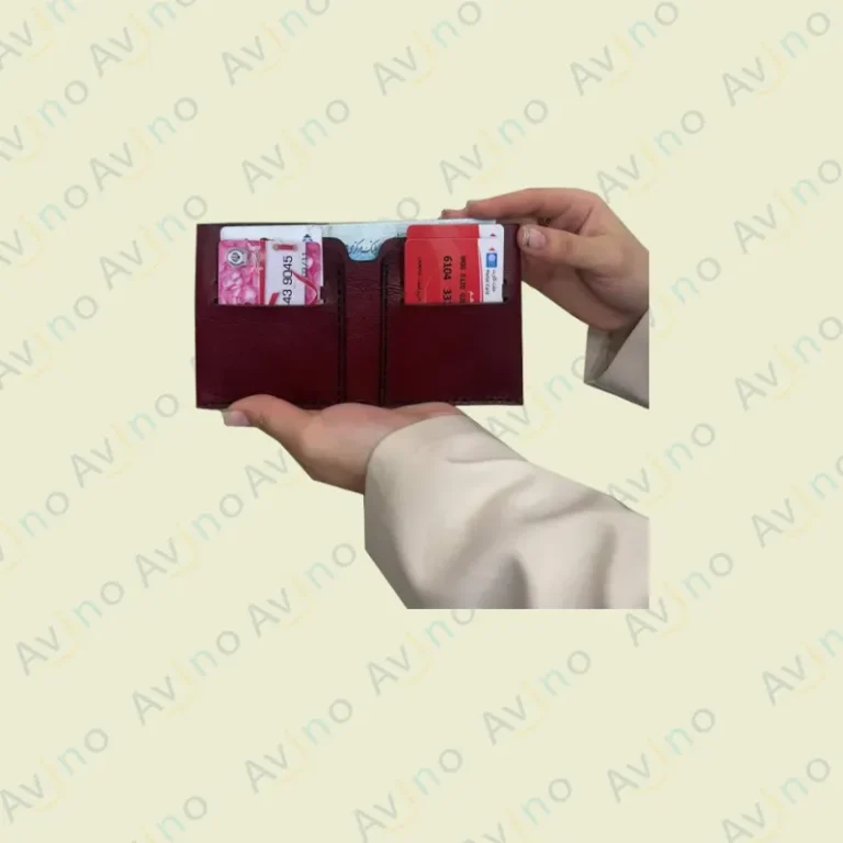 جا کارتی و کیف پول چرمی مدل T-002