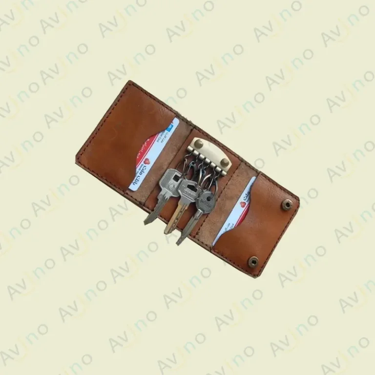 جا کلیدی و جا کارتی چرمی مدل T-018