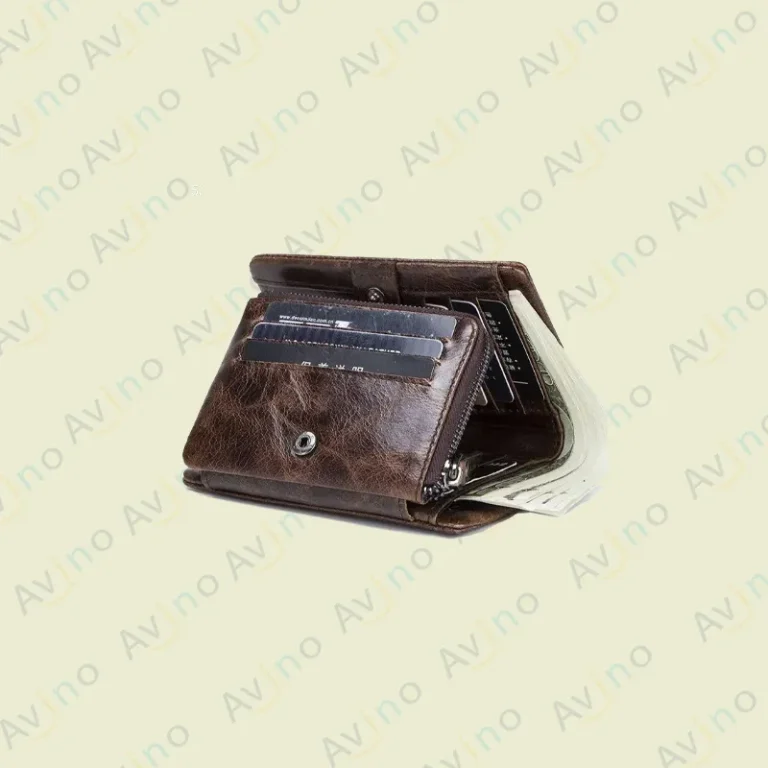 کیف پول و جا کارتی چرمی مدل T-013