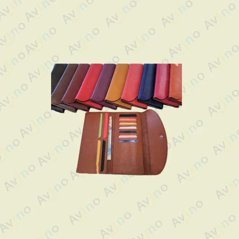 کیف دسته چک چرمی مردانه مدل M-118