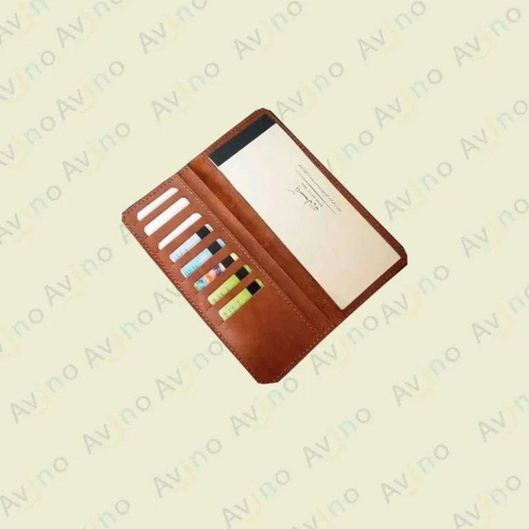 کیف دسته چک چرمی مردانه مدل M-133