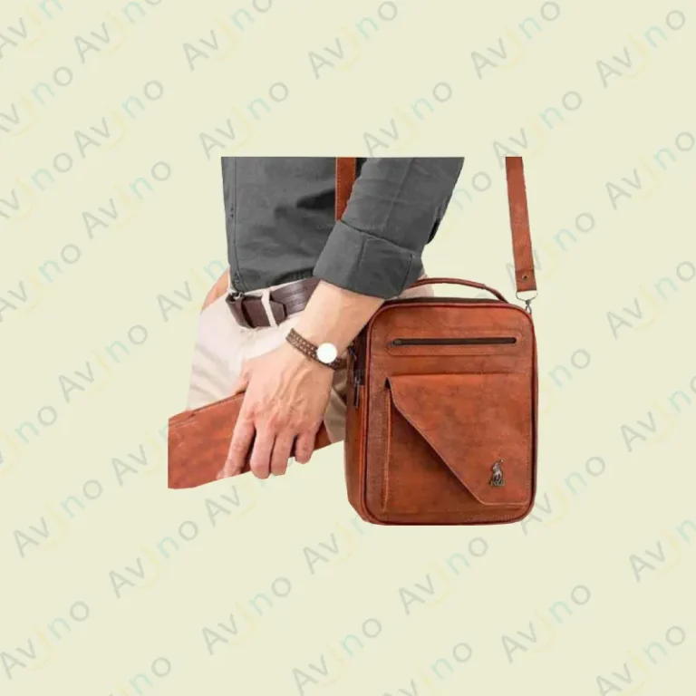 کیف دوشی چرمی مردانه مدل M-122